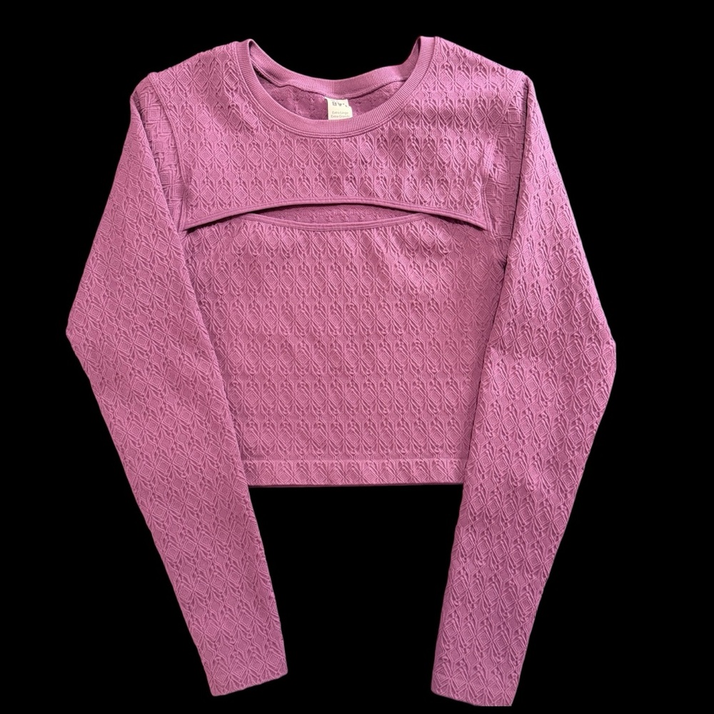 JoyLab Textured Purple Top